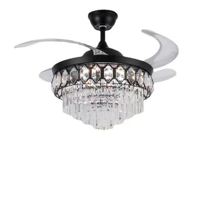 42 Inç Yüksek Kalite Kristal Akıllı Tavan Ventilatörü Oturma Odası için DC Motor