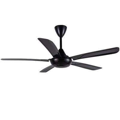56 inç ABS Siyah Tavan Ventilatörü Uzaktan Kumandala Düşük Gürültü