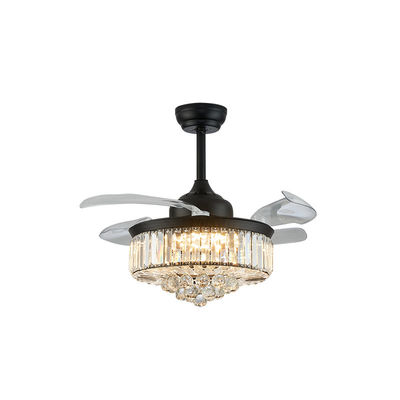 Düşük Gürültü 52 Inch Yatak Odası Rahat Tavan Ventilatörü Işıklı DC Motoru