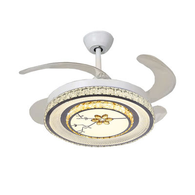 Yatak odaları Led Işıklı Katlanabilir Akıllı Tavan Ventilatörü