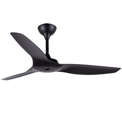 ABS Blade Amerikan Tavan Ventilatörü Oturma Odası Siyah 52 Inch Tavan Ventilatörü