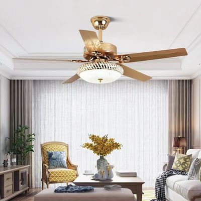 52Enerji tasarrufu tavan fanı düşük gürültü ABS beş bıçaklı fan