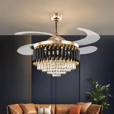 52 inç LED 20W Modern Çekici DC Motor Tavan Fanı Işıkla
