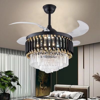 52 inç LED 20W Modern Çekici DC Motor Tavan Fanı Işıkla