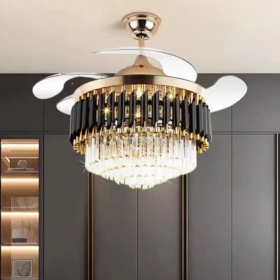 52 inç LED 20W Modern Çekici DC Motor Tavan Fanı Işıkla