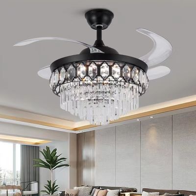42 Inç Yüksek Kalite Kristal Akıllı Tavan Ventilatörü Oturma Odası için DC Motor