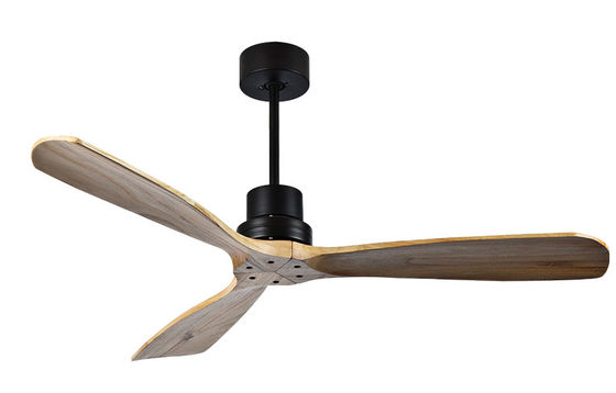ECO 52 Katı Ahşap Tavan Ventilatörü Işıklı Doğal Ahşap Tavan Ventilatörü