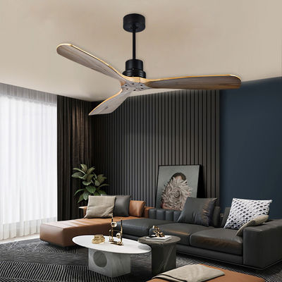 ECO 52 Katı Ahşap Tavan Ventilatörü Işıklı Doğal Ahşap Tavan Ventilatörü