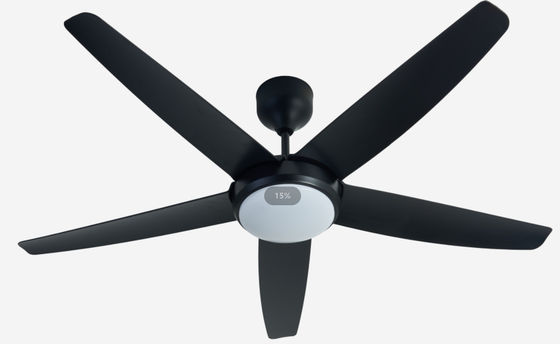 56 Inch Modern LED Tavan Ventilatörü Otomatik motor uzaktan kumanda oturma odası için ışık ile