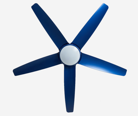 Mavi 56 Inch Modern DC Motor Tavan Ventilatörü Işıklı Uzaktan Kumanda