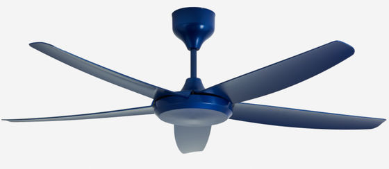 Modern Mavi 56 Inch DC Motor Tavan Fan Oturma odası için ışık olmadan uzaktan kumanda