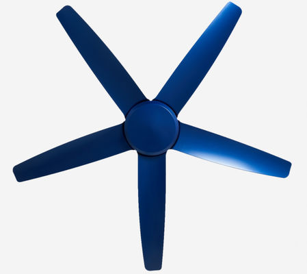 Modern Mavi 56 Inch DC Motor Tavan Fan Oturma odası için ışık olmadan uzaktan kumanda