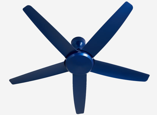 Modern Mavi 56 Inch DC Motor Tavan Fan Oturma odası için ışık olmadan uzaktan kumanda