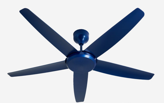 Modern Mavi 56 Inch DC Motor Tavan Fan Oturma odası için ışık olmadan uzaktan kumanda