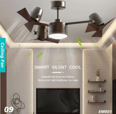 Yatak odası için 20W 42 inç sessiz tavan fanları Eco Silent DC tavan fanı
