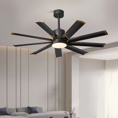 60 inç büyük depo tavan fanları uzaktan kumanda ile DC motor