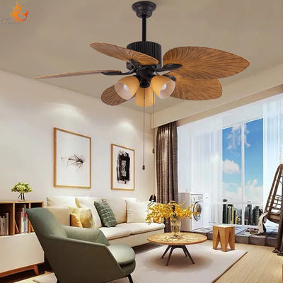 ABS Çiçek Tasarımı Tavan Ventilatörü 52 Inç Avrupa Tarzı Tavan Ventilatörleri