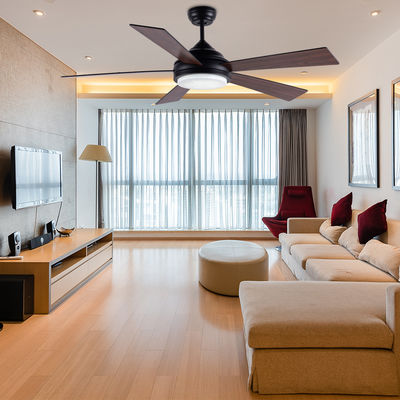 Modern 52 In LED Tavan Ventilatörü Amerikan Tavan Ventilatörü DC Motoru