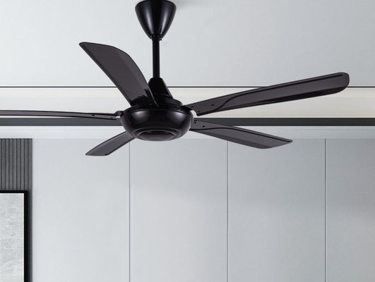 56 inç ABS Siyah Tavan Ventilatörü Uzaktan Kumandala Düşük Gürültü