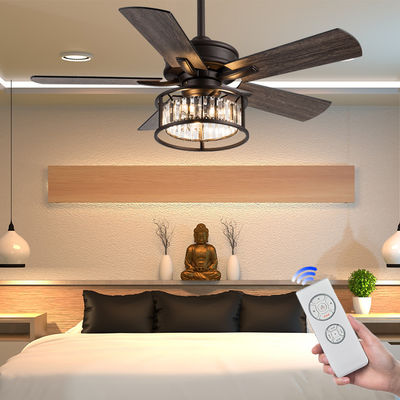 Düzenlenebilir Hız Amerikan Tavan Ventilatörleri 5 Çevirme Yaprak Bıçakları 42 Inch Tavan Ventilatörü