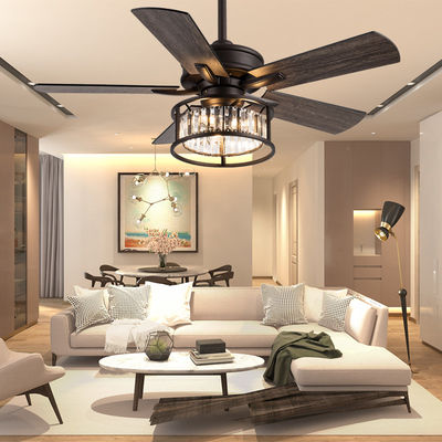 Düzenlenebilir Hız Amerikan Tavan Ventilatörleri 5 Çevirme Yaprak Bıçakları 42 Inch Tavan Ventilatörü