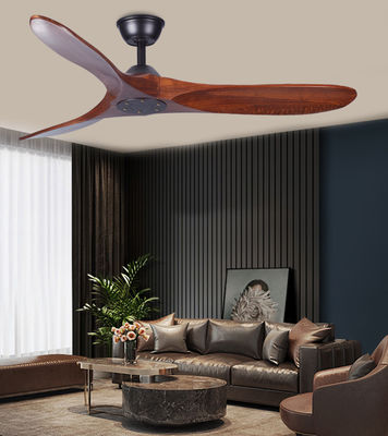 Dekoratif 60 In ECO Ventilatörler 3 Blade Ahşap Tavan Ventilatörü Işıkla