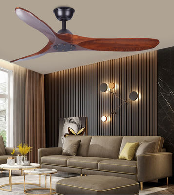 Dekoratif 60 In ECO Ventilatörler 3 Blade Ahşap Tavan Ventilatörü Işıkla