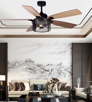 ECO 52In Amerikan Tavan Ventilatörleri Plywood Blades Işıklı Uzaktan Tavan Ventilatörü