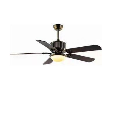 Parlaklıklı 52 inç kontrplak tavan fanı LED ışıkları olan çağdaş tavan fanları