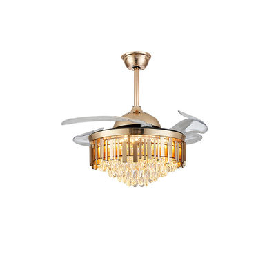 52Bladeless Led Ceiling Fan Light With Retractable Blades (Kırılabilir bıçaklı LED tavan fan lambası)