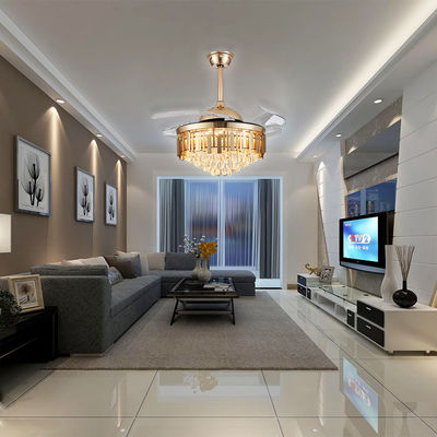 52Bladeless Led Ceiling Fan Light With Retractable Blades (Kırılabilir bıçaklı LED tavan fan lambası)
