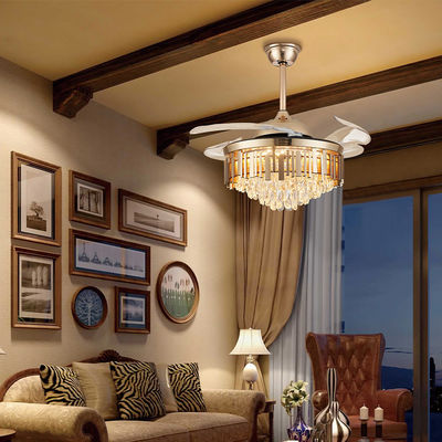 52Bladeless Led Ceiling Fan Light With Retractable Blades (Kırılabilir bıçaklı LED tavan fan lambası)