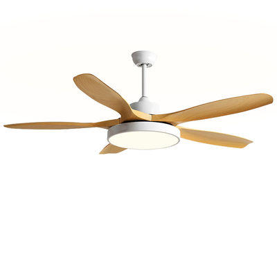 Kahverengi 5 ABS Blades DC Tavan Ventilatörü Modern Tavan Ventilatörleri Işıkları ve Uzaktan Yönetimiyle