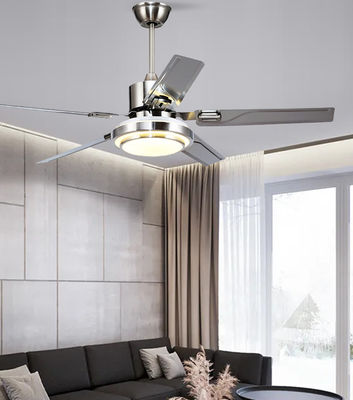 Gümüş 52in DC Motor Tavan Fanları Işıklarla / 5 ABS Blades