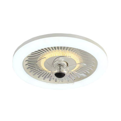 Çekilebilir Akıllı Bladeless Tavan Ventilatörü Fandelier Yatak Odası için Landelier Ventilatörü