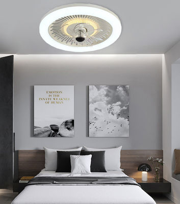 Çekilebilir Akıllı Bladeless Tavan Ventilatörü Fandelier Yatak Odası için Landelier Ventilatörü