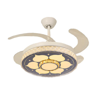 Sessiz DC Katlanabilir Tavan Ventilatörü Işıklı 42 Inch Ventilatörü Katlanabilir Kılıçlarla