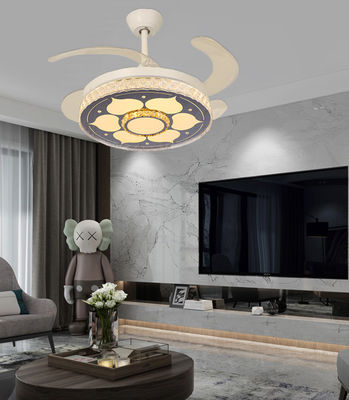 Sessiz DC Katlanabilir Tavan Ventilatörü Işıklı 42 Inch Ventilatörü Katlanabilir Kılıçlarla