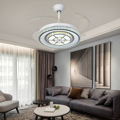Beyaz 42 inç bıçaksız katlanabilir tavan fanı