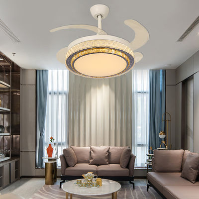 DC Akıllı Düşük Profil Tavan Ventilatörü Çekici Blade Tavan Ventilatörü Işıkla
