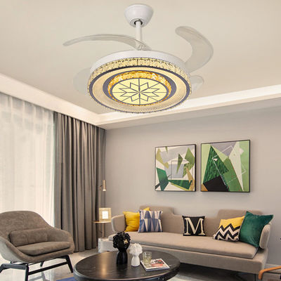 DC Motor 3 Blades Smart Led Tavan Ventilatörü Katlanabilir Blades