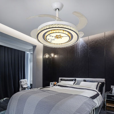 Yatak odaları Led Işıklı Katlanabilir Akıllı Tavan Ventilatörü