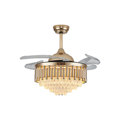 ECO Çekilebilir Blade Tavan Ventilatörü Katlanabilir Blade ile Hafif Altın Ventilatör