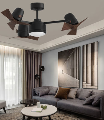 Siyah Üç Başlı Katlanabilir Tavan Ventilatörü